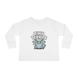 Toddler Tee — "Tiny Terror" Cute Monster Long-Sleeve Shirt