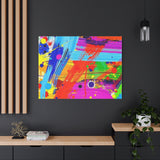 Abstract Color Splash Canvas Print — Vibrant Modern Wall Art
