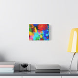 Abstract Color Burst Canvas Print — Vibrant Stretched Matte Wall Art