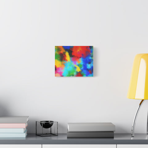 Abstract Color Burst Canvas Print — Vibrant Stretched Matte Wall Art