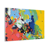 Abstract Color Splash Matte Canvas — Stretched Wall Art