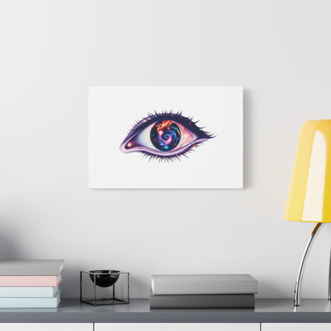 Cosmic Eye Canvas Print — Galaxy Eye Matte Stretched Wall Art