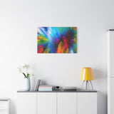 Abstract Color Explosion Matte Canvas Print