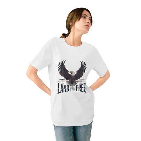 Land of the Free Eagle T-Shirt — Patriotic American Bald Eagle Tee for 4th of July