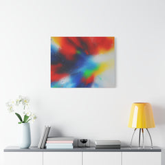 Abstract Color Burst Canvas Print — Vibrant Stretched Matte Wall Art