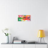 Abstract Color Splash Matte Canvas Print — Vibrant Modern Wall Art