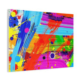 Abstract Color Splash Canvas Print — Vibrant Modern Wall Art