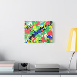 Abstract Color Splash Canvas Print — Vibrant Modern Wall Art