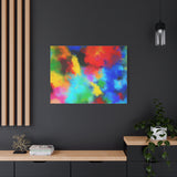 Abstract Color Burst Canvas Print — Vibrant Stretched Matte Wall Art