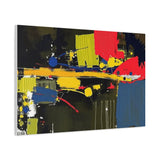 Abstract Color Splash Matte Canvas Print — Modern Stretched Wall Art
