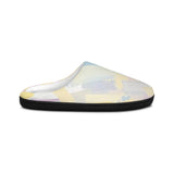 Pastel Brushstroke Men's Indoor Slippers — Soft Cozy Home Shoes