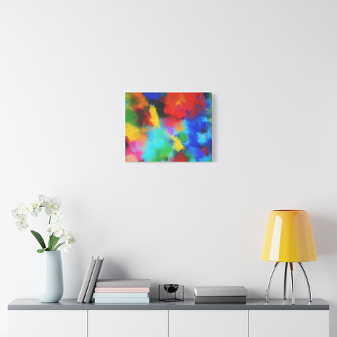 Abstract Color Burst Canvas Print — Vibrant Stretched Matte Wall Art