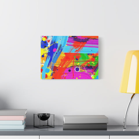 Abstract Color Splash Canvas Print — Vibrant Modern Wall Art
