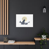 Howling Wolf Moon Matte Canvas Wall Art — Stretched 1.25"