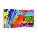 Abstract Color Splash Canvas Print — Vibrant Modern Wall Art