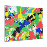 Abstract Color Splash Canvas Print — Vibrant Modern Wall Art