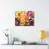 Abstract Color Splash Canvas Print - Vibrant Stretched Matte Wall Art