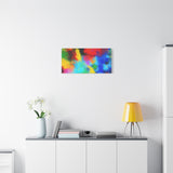 Abstract Color Burst Canvas Print — Vibrant Stretched Matte Wall Art