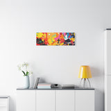Abstract Color Splash Canvas Print - Vibrant Stretched Matte Wall Art