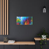 Abstract Color Explosion Matte Canvas Print