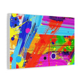 Abstract Color Splash Canvas Print — Vibrant Modern Wall Art