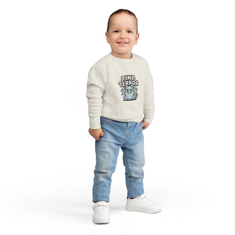 Tiny Terror Toddler Sweatshirt – Cute Monster Kids Pullover