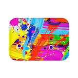 Color Splash Bath Mat — Vibrant Abstract Paint Splash Bathroom Rug