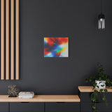 Abstract Color Burst Canvas Print — Vibrant Stretched Matte Wall Art