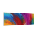 Abstract Rainbow Swirl Matte Canvas Print (Stretched)