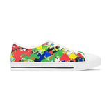Women’s Low Top Sneakers — Colorful Paint Splat Design