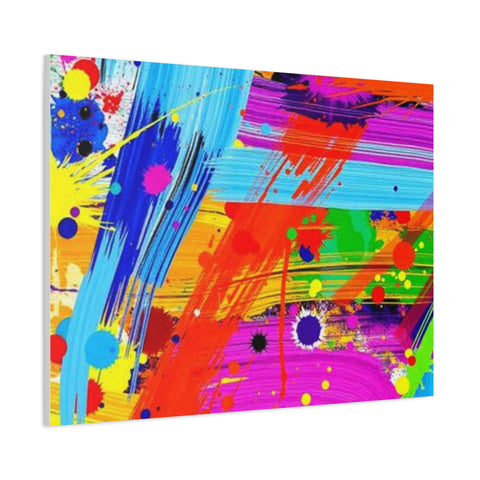 Abstract Color Splash Canvas Print — Vibrant Modern Wall Art