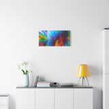 Abstract Color Explosion Matte Canvas Print