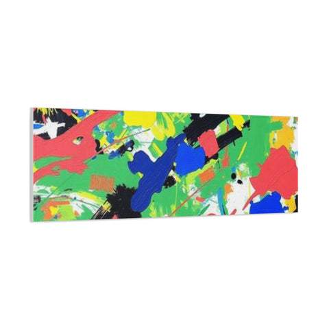 Abstract Color Splash Canvas Print — Vibrant Modern Wall Art