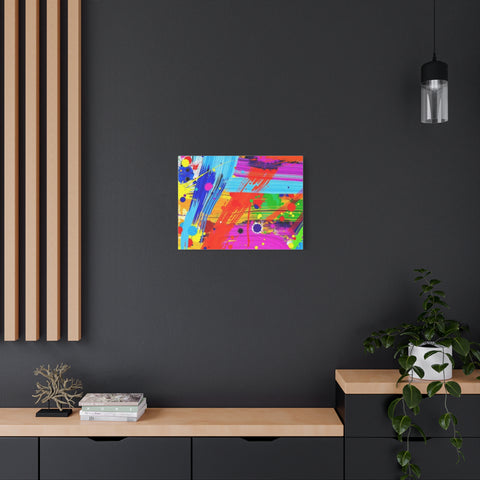 Abstract Color Splash Canvas Print — Vibrant Modern Wall Art