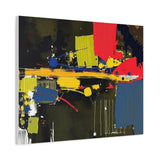 Abstract Color Splash Matte Canvas Print — Modern Stretched Wall Art