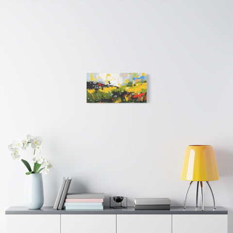 Abstract Fieldscape Matte Stretched Canvas (1.25")