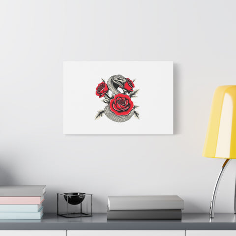 Matte Stretched Canvas - Snake Wall Art
