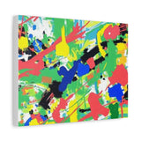 Abstract Color Splash Canvas Print — Vibrant Modern Wall Art