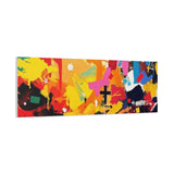 Abstract Color Splash Canvas Print - Vibrant Stretched Matte Wall Art