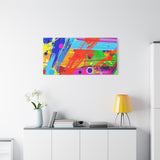 Abstract Color Splash Canvas Print — Vibrant Modern Wall Art