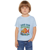 Save Our Oceans Toddler T-Shirt — Cute Fish Environmental Shirt for Kids