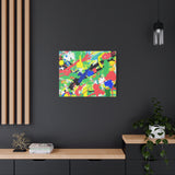 Abstract Color Splash Canvas Print — Vibrant Modern Wall Art