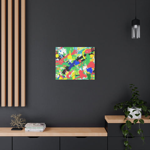 Abstract Color Splash Canvas Print — Vibrant Modern Wall Art