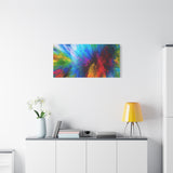 Abstract Color Explosion Matte Canvas Print