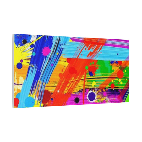 Abstract Color Splash Canvas Print — Vibrant Modern Wall Art