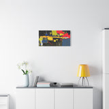 Abstract Color Splash Matte Canvas Print — Modern Stretched Wall Art
