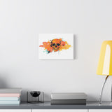 Skull Art Canvas Print – Vibrant Paint-Splash Skull Wall Decor