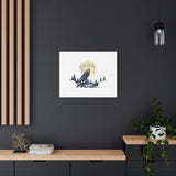 Howling Wolf Moon Matte Canvas Wall Art — Stretched 1.25"