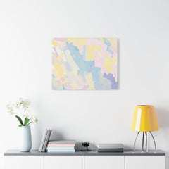 Pastel Abstract Brushstroke Canvas Wall Art
