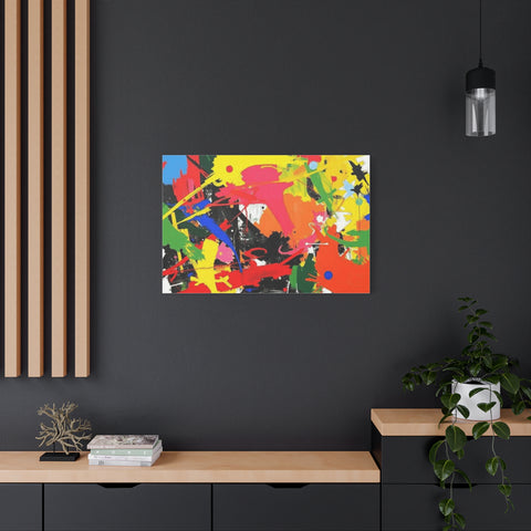 Abstract Art Matte Stretched Canvas — Modern Wall Decor